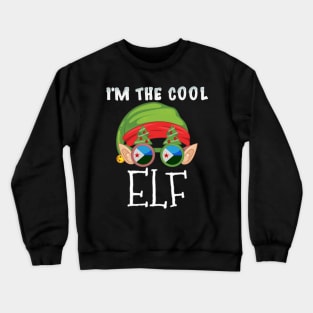 Christmas  I'm The Cool Djiboutian Elf - Gift for Djiboutian From Djibouti Crewneck Sweatshirt